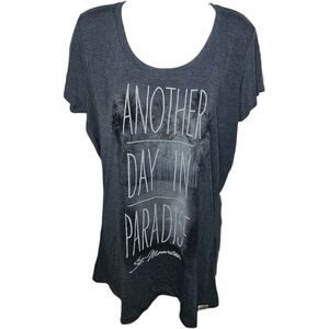 NWT Cariloha  Crazy Soft Bamboo "Another Day In Paradise" St. Martin Top